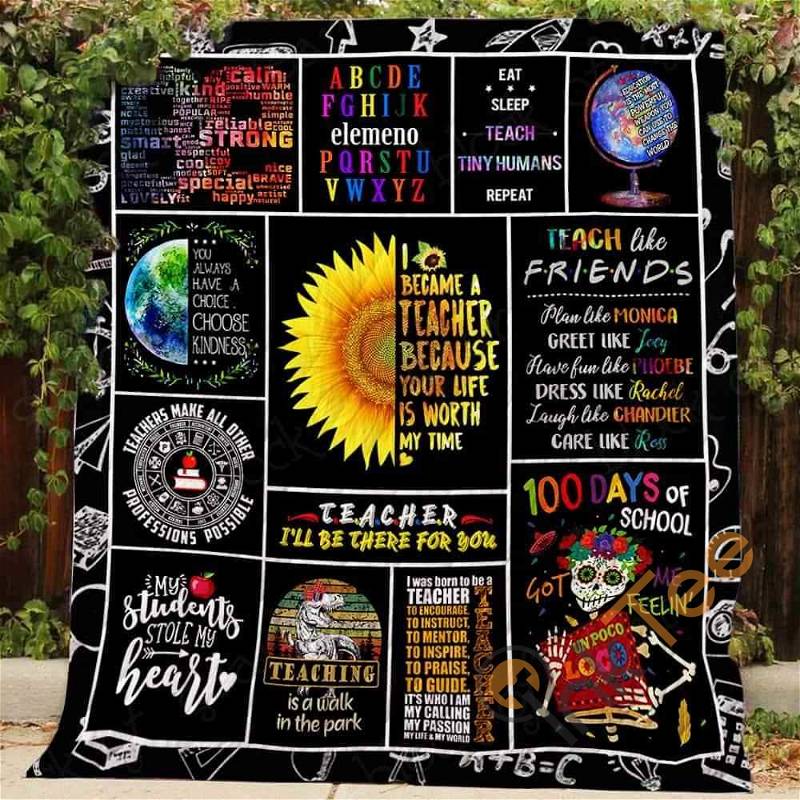 I Became A Teacher Quilt Blanket Bedding Set