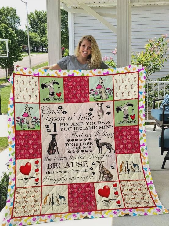 I Became Yours And You Became Mine Greyhound Quilt Blanket Bedding Set