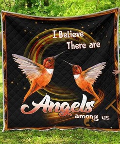 I Believe There Are Angels Premium Quilt Blanket Bedding Set