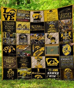 I Belive Iowa Hawkeyes Quilt Blanket Bedding Set