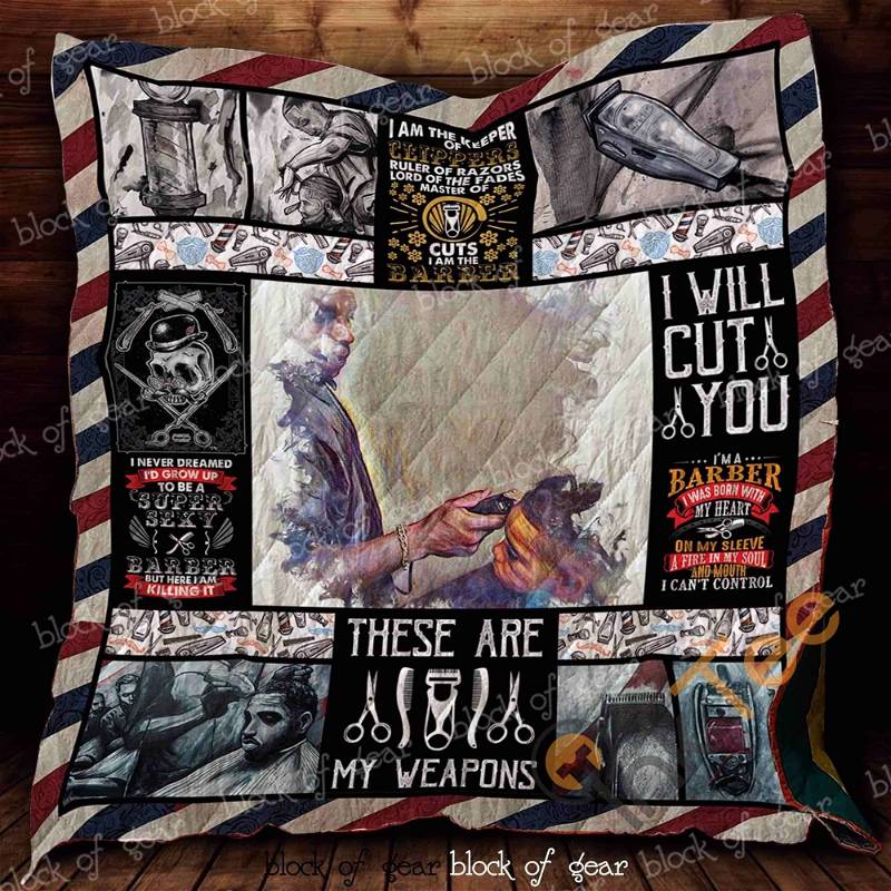 I Choose To Be A Barber Quilt Blanket Bedding Set
