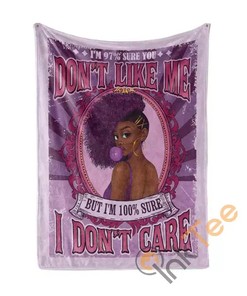 I Don't Care Sherpa Fleece Blanket Gifts for Family, for Couple