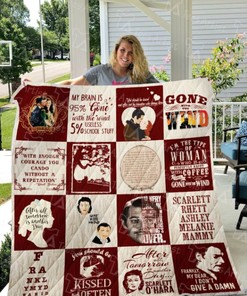 I Don't Give A Damn Gone With The Wind Collection Quilt Blanket Bedding Set