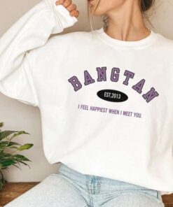 I Feel Happiest When I Meet You Bangtan T-Shirt
