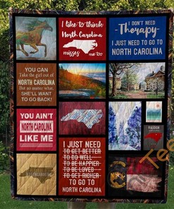 I Like To Think North Carolina Misses Me Too Quilt Blanket Bedding Set