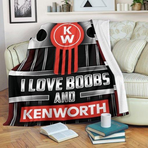 I Love Boobs Kenworth Blanket for Home Décor