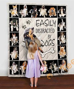 I Love Dogs Quilt Blanket Bedding Set