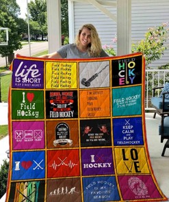 I Love Field Hockey Perfect Gifts For Field Hockey Lover Quilt Blanket Bedding Set