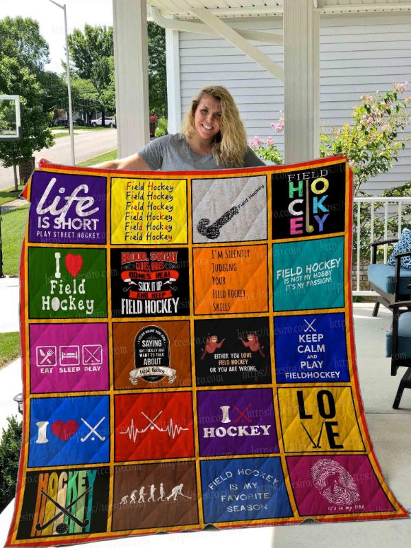 I Love Field Hockey Perfect Gifts For Field Hockey Lover Quilt Blanket Bedding Set