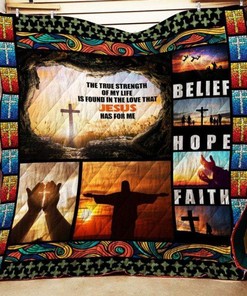 I Love Jesus Quilt Blanket Bedding Set for Home Décor