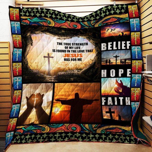 I Love Jesus Quilt Blanket Bedding Set for Home Décor