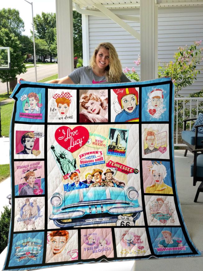 I Love Lucy Movie Art Quilt Blanket
