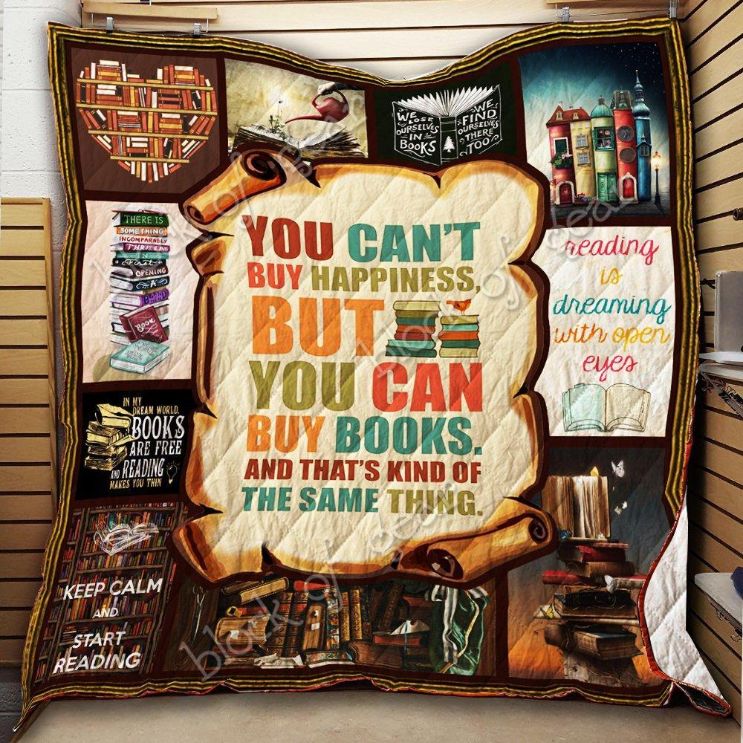 I Love Reading Books Quilt Blanket Bedding Set Thh3