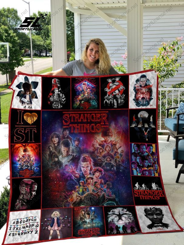 I Love ST Stranger Things Quilt Blanket Bedding Set
