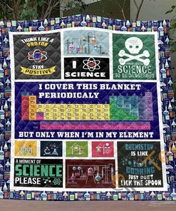 I Love Science Chemistry Quilt Blanket Bedding Set
