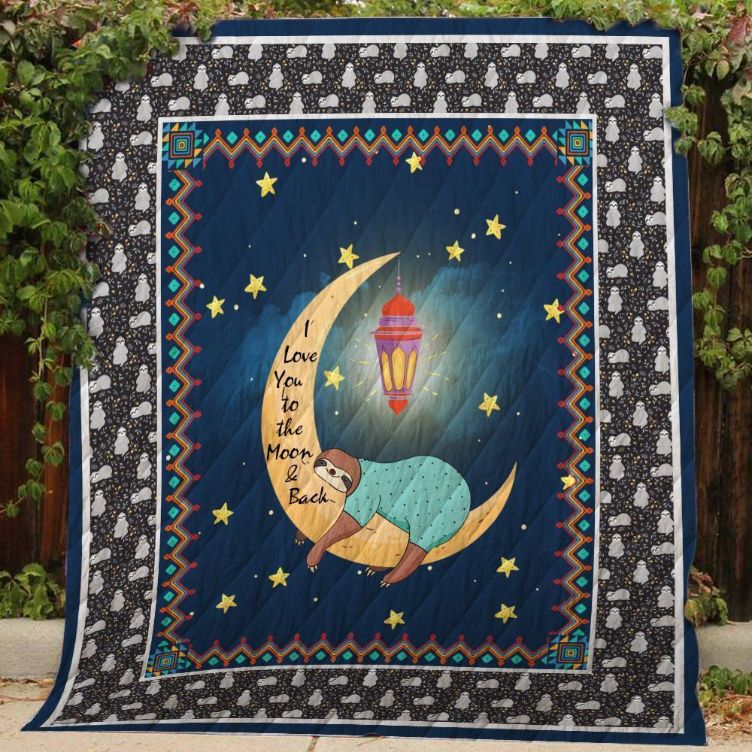 I Love Sloth Quilt Blanket Bedding Set for Home Décor