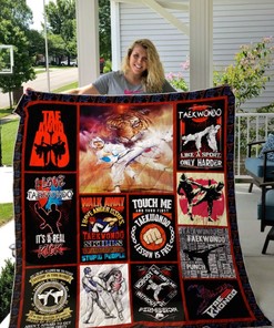 I Love Taekwondo It's A Real Kick Quilt Blanket Bedding Set