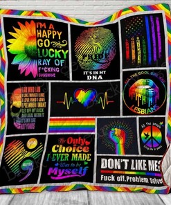 I Love Who I Love Lgbt Perfect Gifts For Lgbt Lover Quilt Blanket Bedding Set