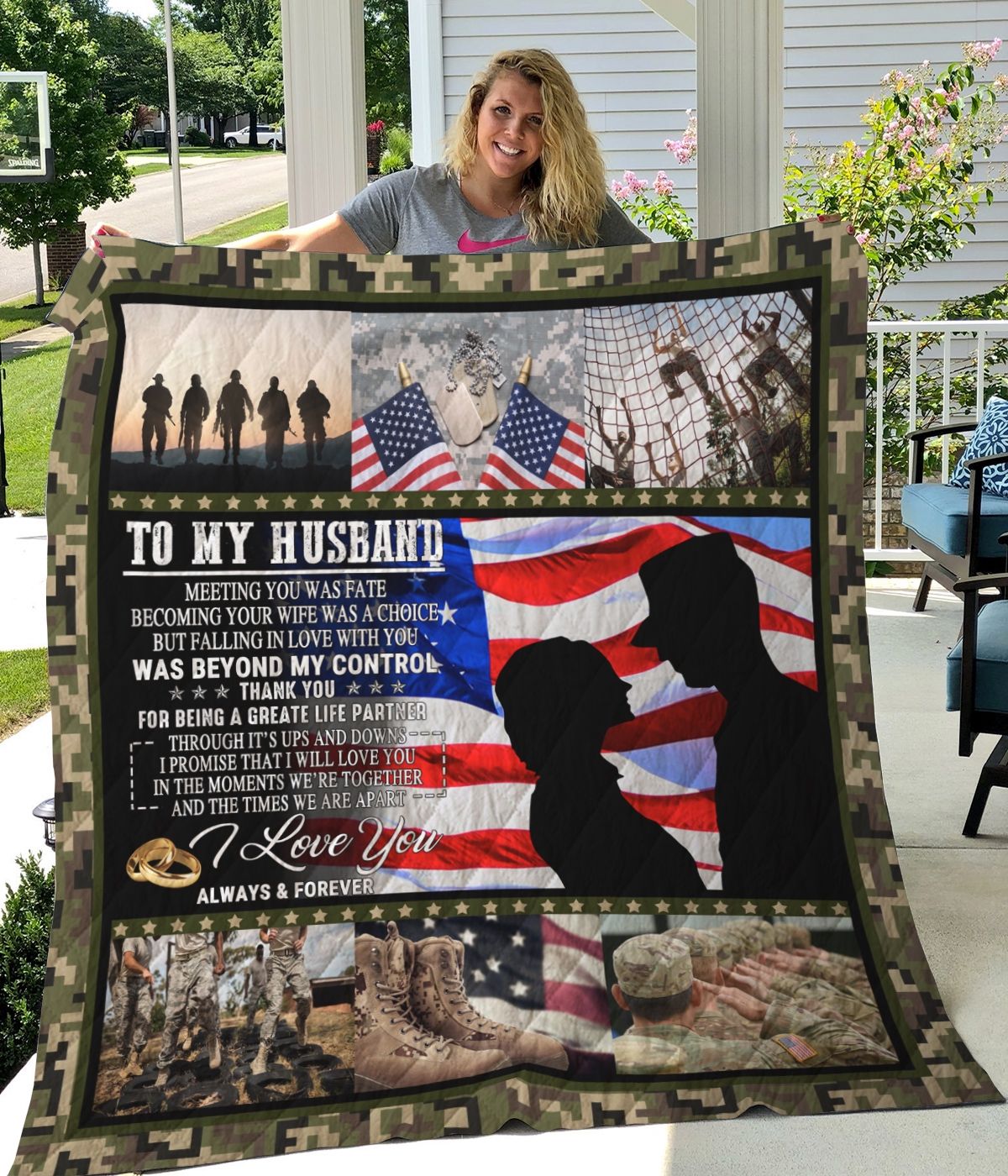 I Love You Always And Forever Personalized Quilt Blanket Bedding Set