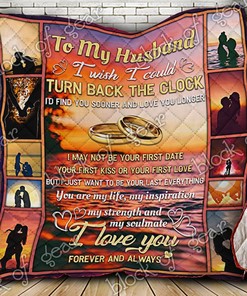 I Love You Forever And Always To My Husband Personalized Quilt Blanket Bedding Set