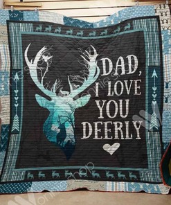 I Love You Hunting Dad Perfect Gifts For Hunting Lover Quilt Blanket Bedding Set