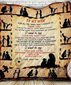 I Love You – Mom And Son Quilt Blanket Bedding Set