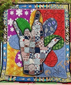 I Love You Sign Language Pride Quilt Blanket Bedding Set
