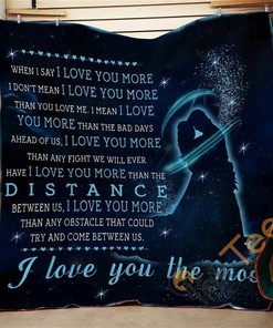 I Love You The Most Quilt Blanket Bedding Set