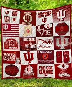 I Married Into This Ncaa Indiana Hoosiers Loved Quilt Blanket Bedding Set