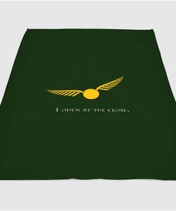 I Open At The Close Harry Potter Sherpa Fleece Blanket Gifts for Family, for Couple
