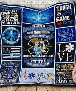 I Own It Forever Emt Nurse Quilt Blanket Bedding Set