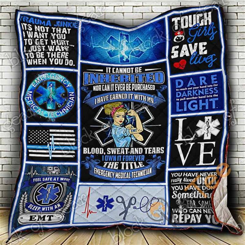 I Own It Forever Emt Nurse Quilt Blanket Bedding Set
