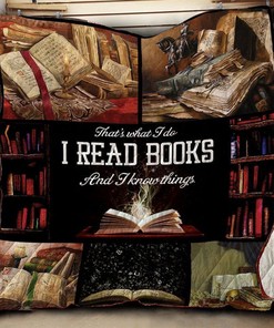 I Read Books And I Know Things Quilt Blanket Bedding Set