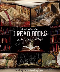 I Read Books And I Know Things Quilt Blanket Bedding Set