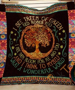I See Trees Of Green Quilt Blanket Bedding Set