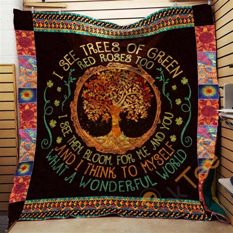 I See Trees Of Green Quilt Blanket Bedding Set
