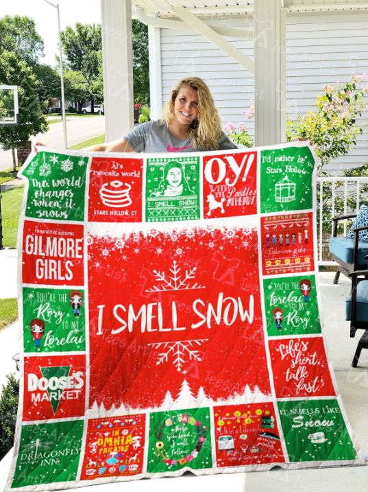 I Smell Snow Gilmore Girls Xmas Merry Christmas Quilt Blanket Bedding Set