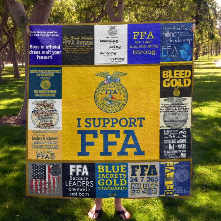 I Support FFA Quilt Blanket Bedding Set for Home Décor