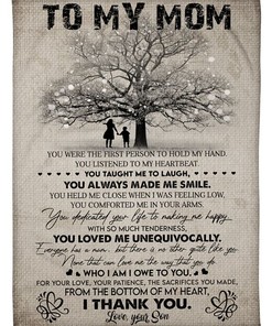 I Thank You Fleece Blanket Quilt Blanket Bedding Set Things To Get Mom For Mother S Day Mother S Day From Son To Mom