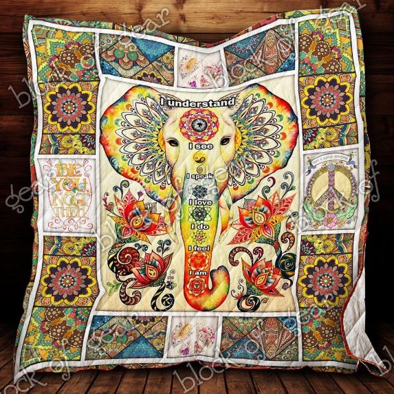 I Understand I See I Hippie Quilt Blanket Bedding Set