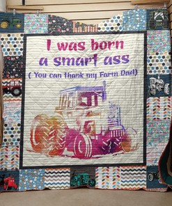I Was Born A Smart Ass Quilt Blanket Bedding Set