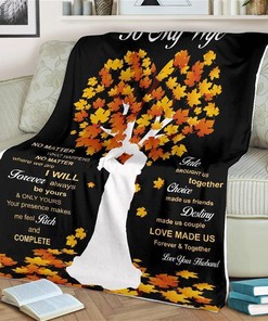 I Willever Always Be Yours To My Wife Sherpa Fleece Blanket Gifts for Family, for Couple