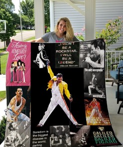 I Won't Be A Rockstar I Will Be A Legend Freddie Mercury Legend Quilt Blanket Bedding Set