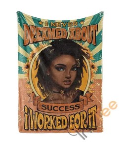 I Worked For It Sherpa Fleece Blanket Gifts for Family, for Couple
