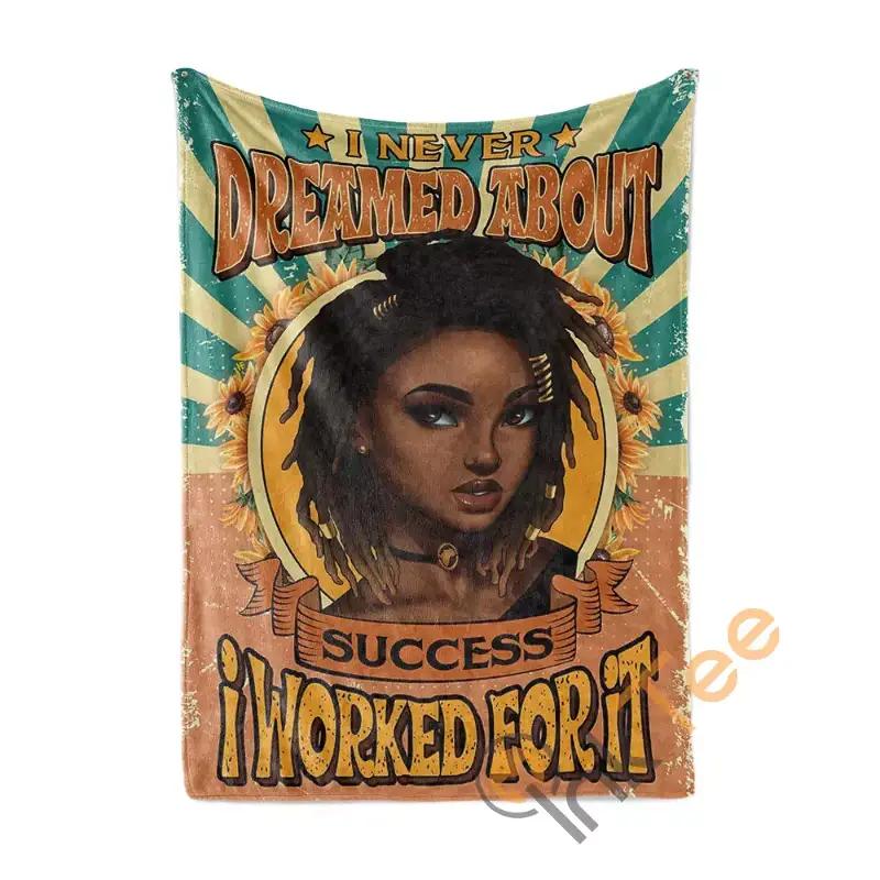 I Worked For It Sherpa Fleece Blanket Gifts for Family, for Couple