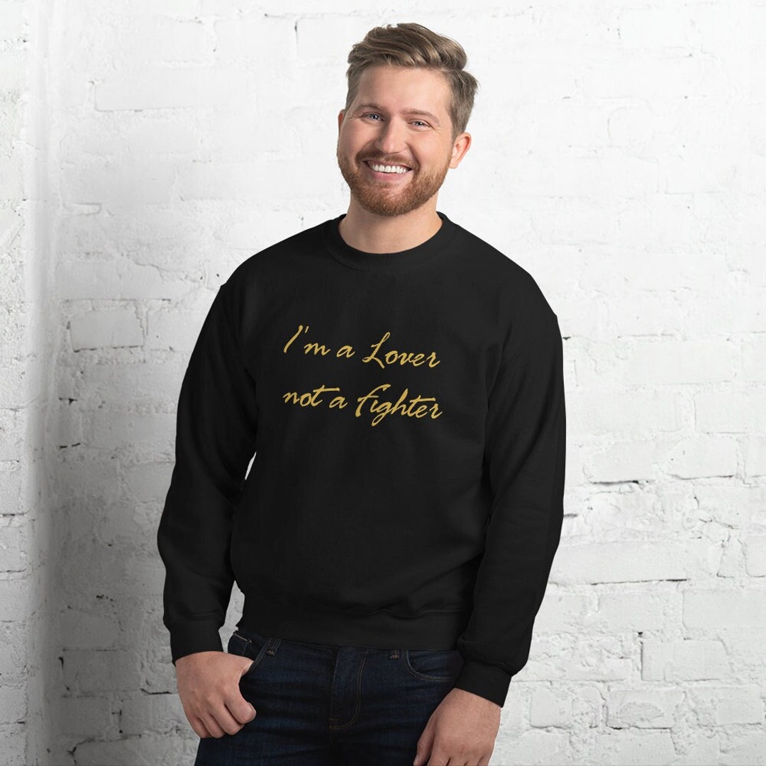 I'M A Lover Not A Fighter, Jackson Thriller Shirt, Michael Jackson Inspired Unisex Sweatshirt