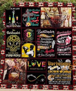 I’M A Bartender Quilt Blanket Bedding Set