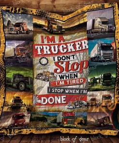 I’M A Trucker Quilt Blanket Bedding Set