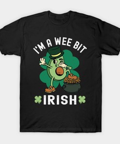 I'M A Wee Bit Irish St. Patricks Day Avocado Shirt