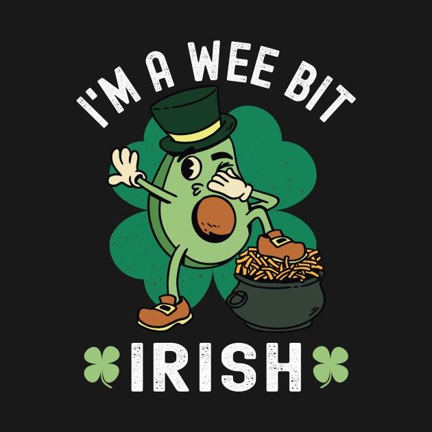 I'M A Wee Bit Irish St. Patricks Day Avocado Shirt - Image 2